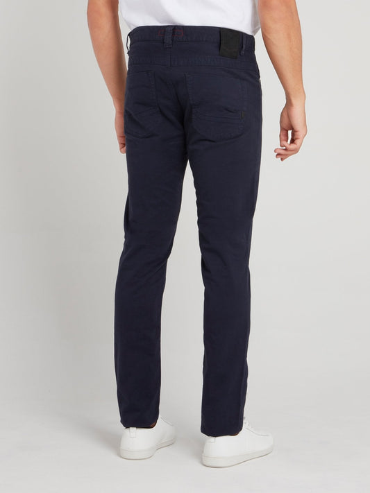 Navy Slim Fit Trousers