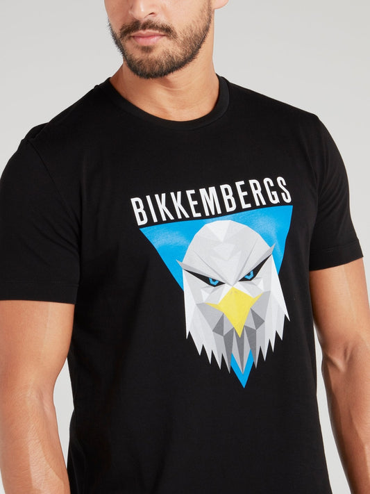 Black Eagle Print T-Shirt