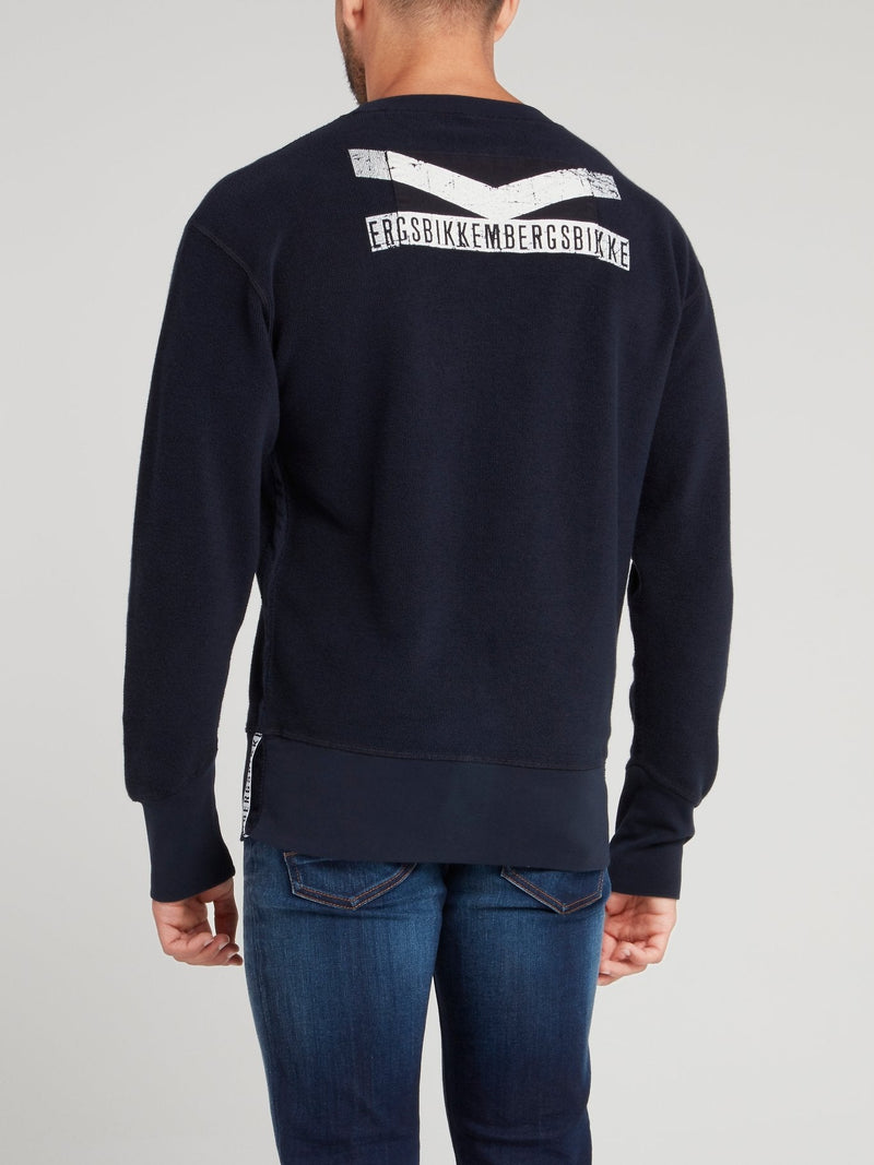 Navy Front Pocket Sweatshirt