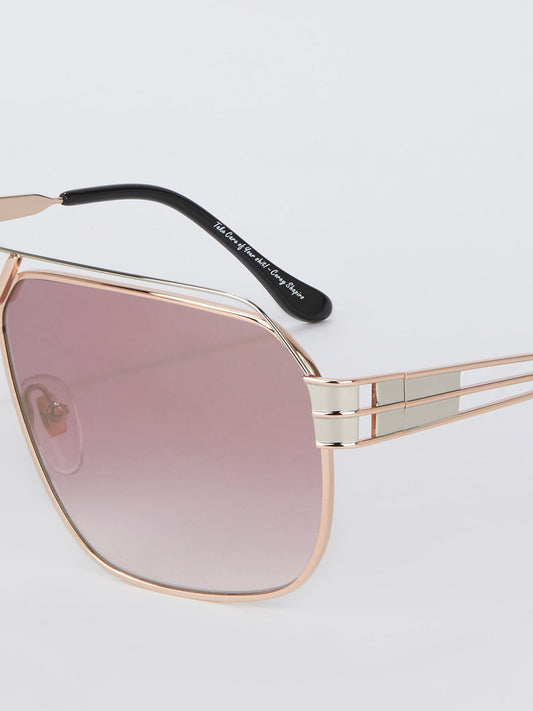 Plum Gradient Two Tone Sunglasses