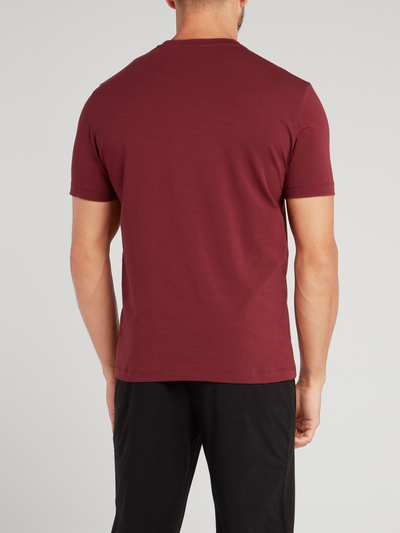 Burgundy Sport Logo T-Shirt