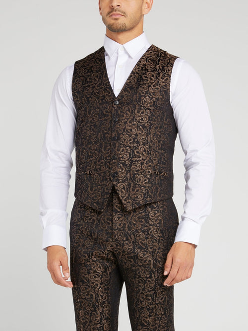 Snake Print Waistcoat