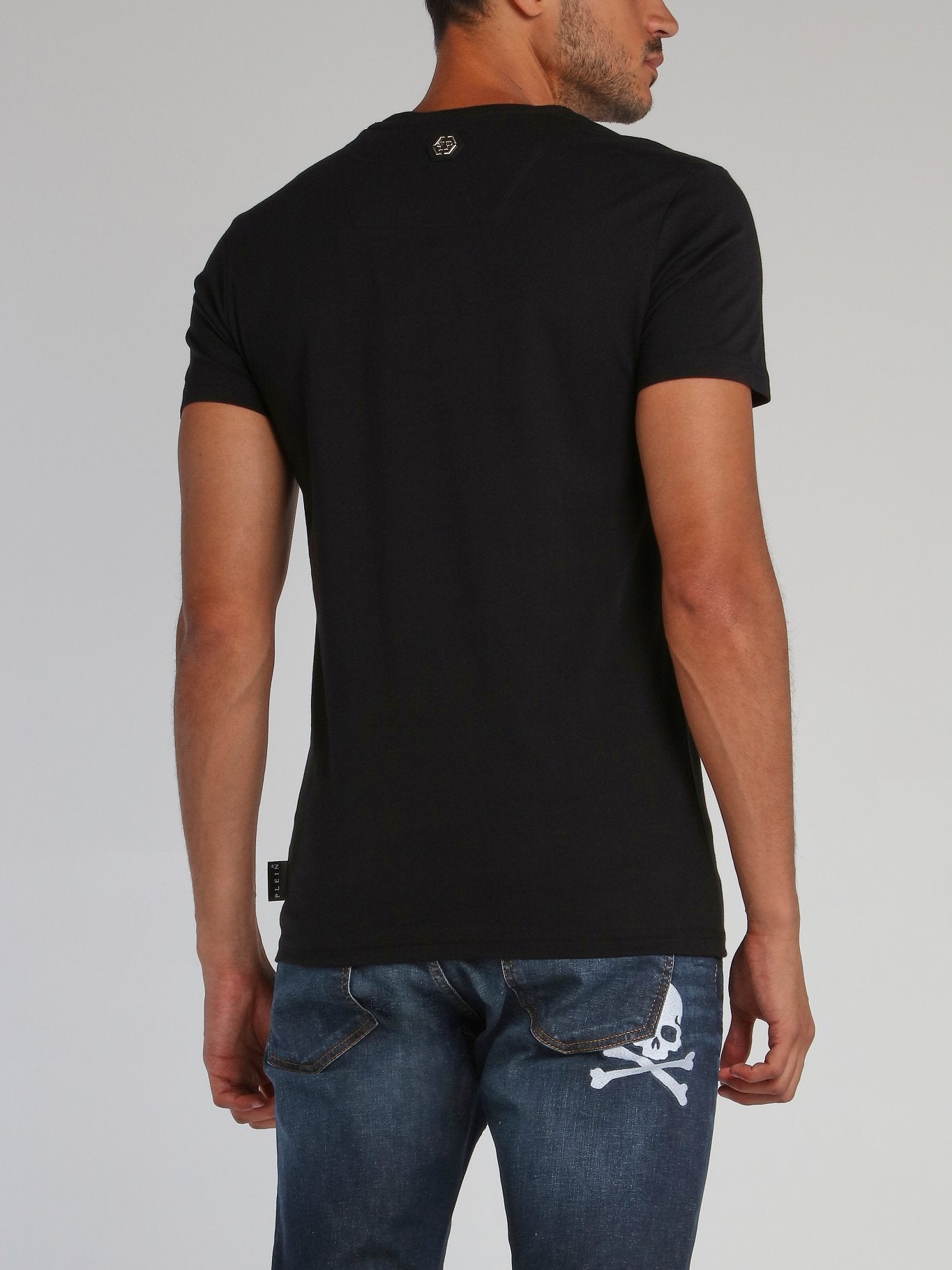 Black Space Plein Skull T-Shirt