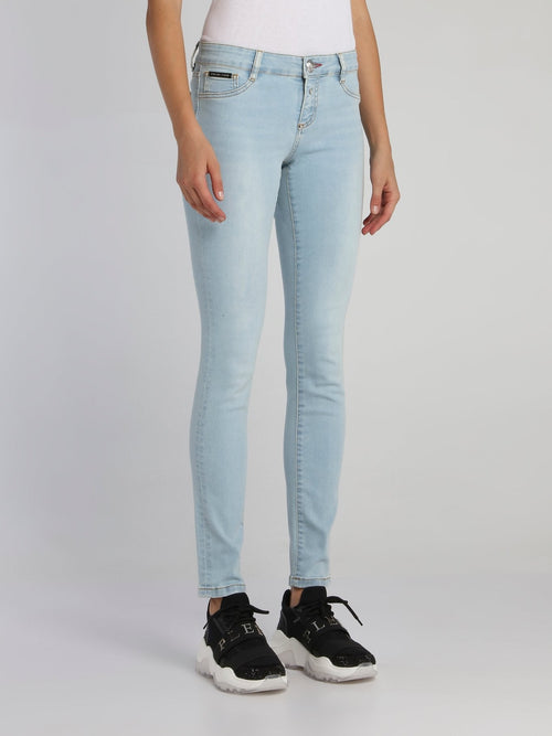 Light Blue Wash Skinny Jeans