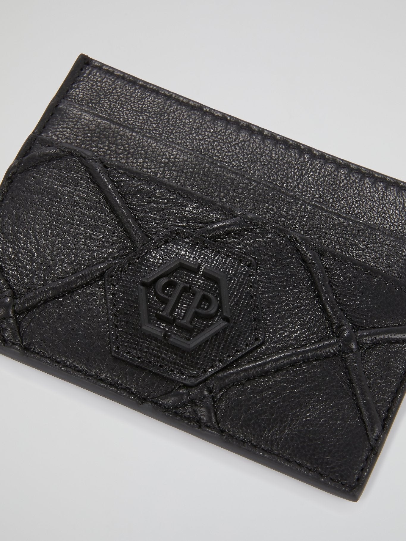 Black Geometric Credit Card Holder