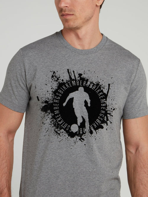 Grey Sport Logo T-Shirt