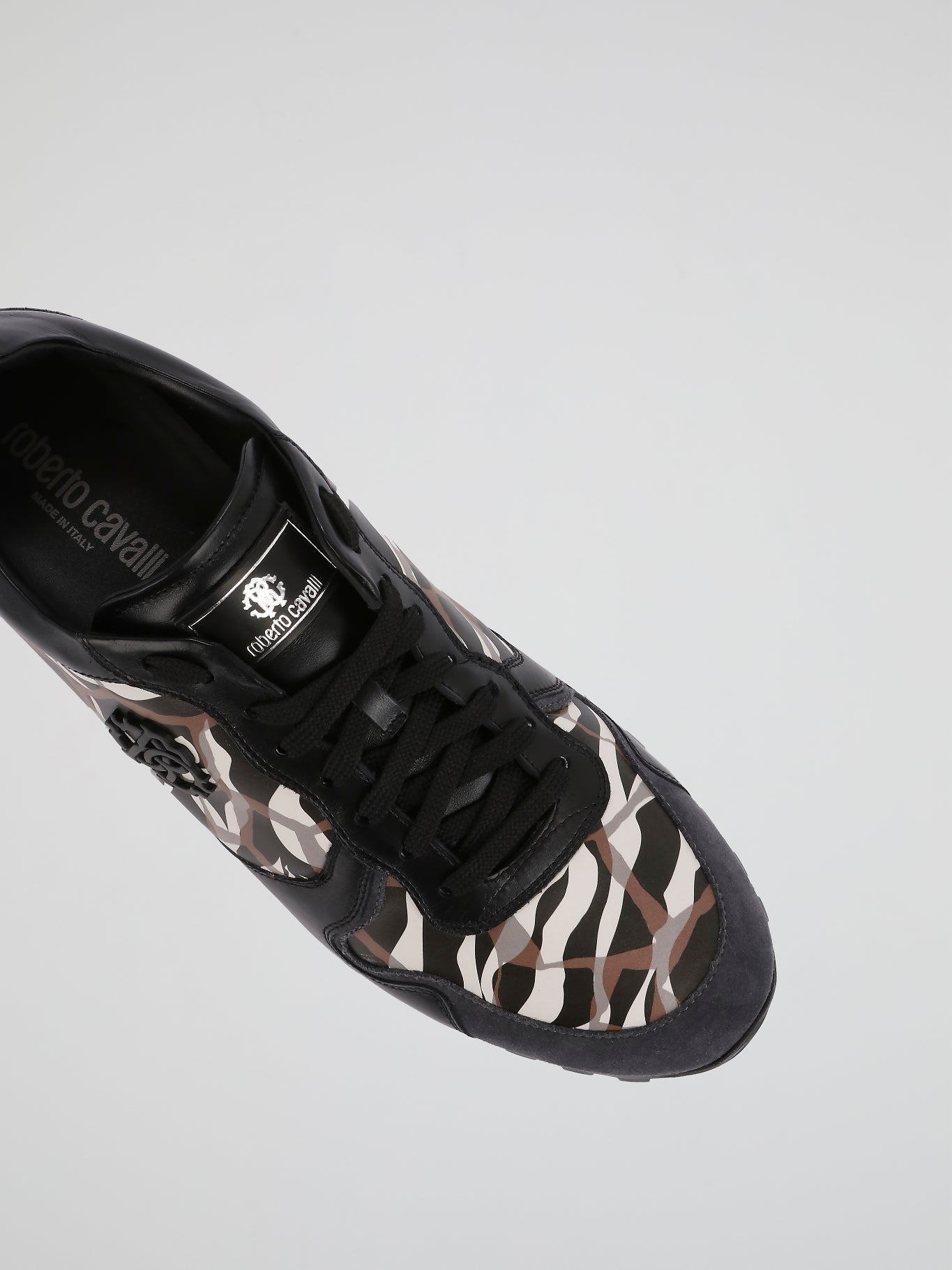 Animal Print Panel Sneakers