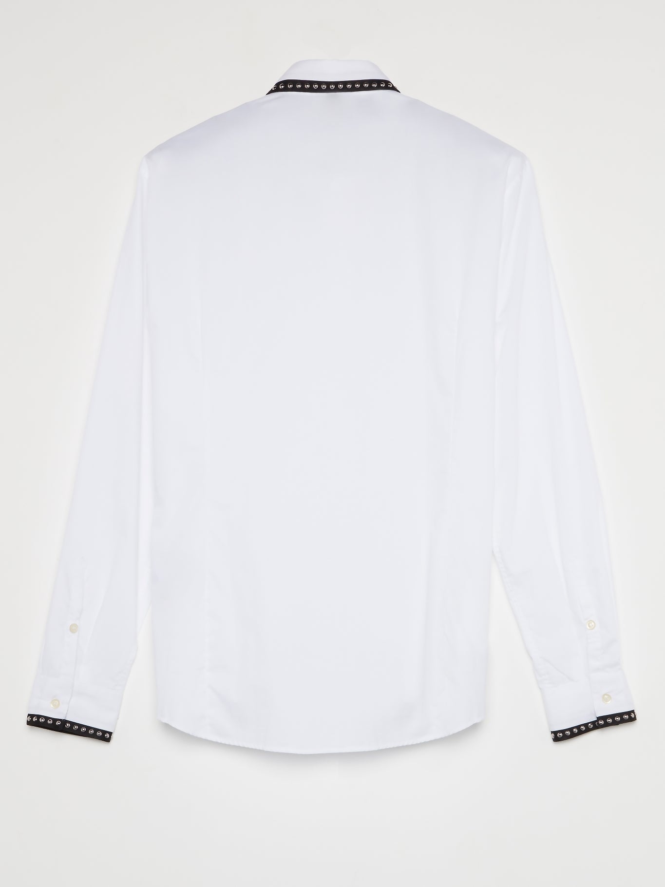 White Studded Trim Shirt