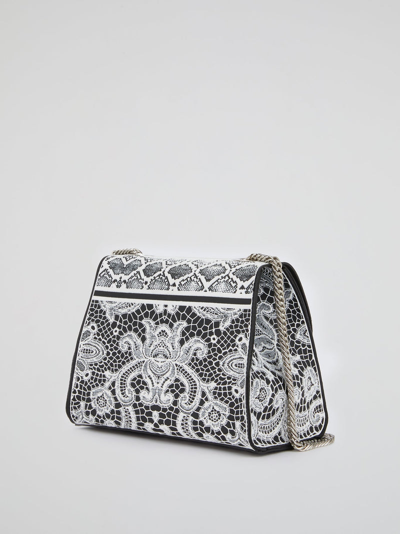 White Mignon Lace Shoulder Bag