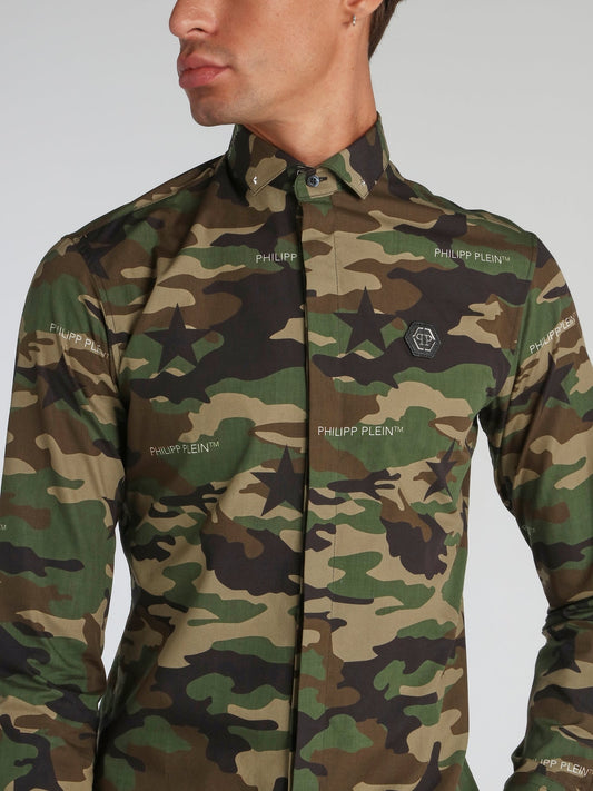 Camo Button Up Shirt