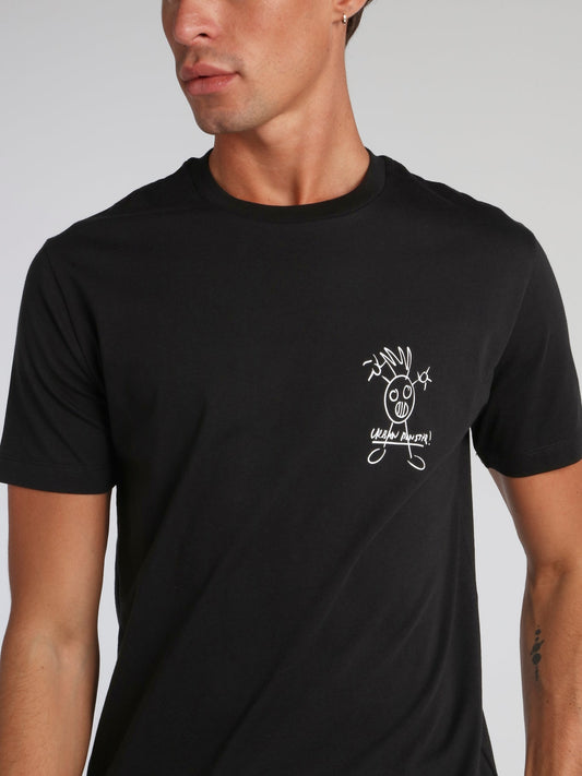 Black Small Monster Pocket T-Shirt