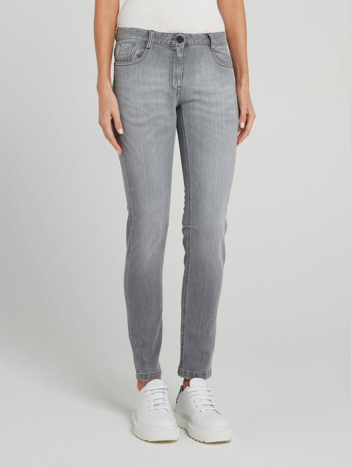 Grey Denim Skinny Jeans