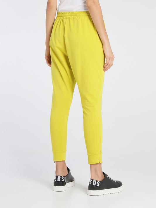 Jane Chartreuse Track Pants