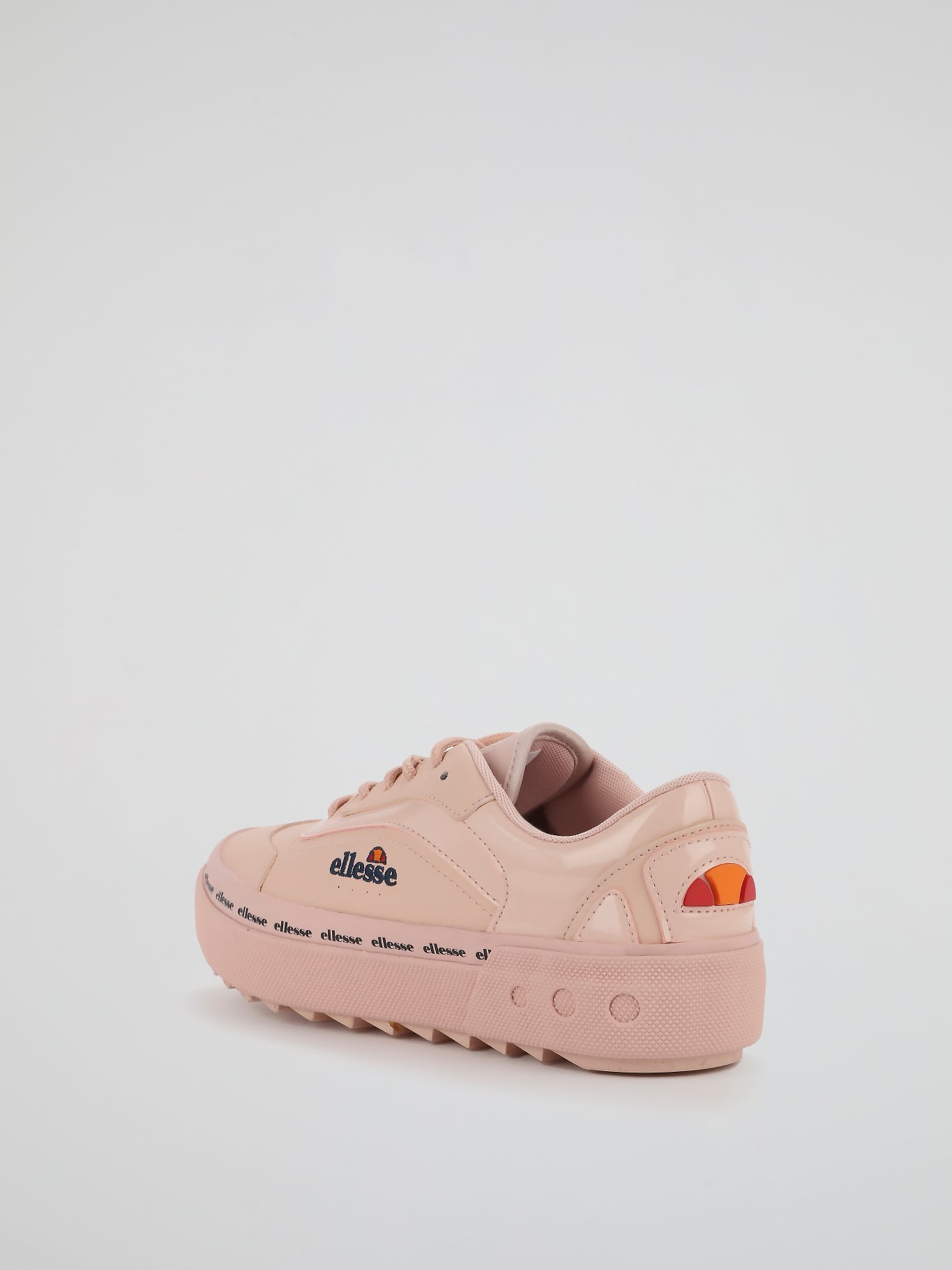 Alzina Pink Leather Trainers