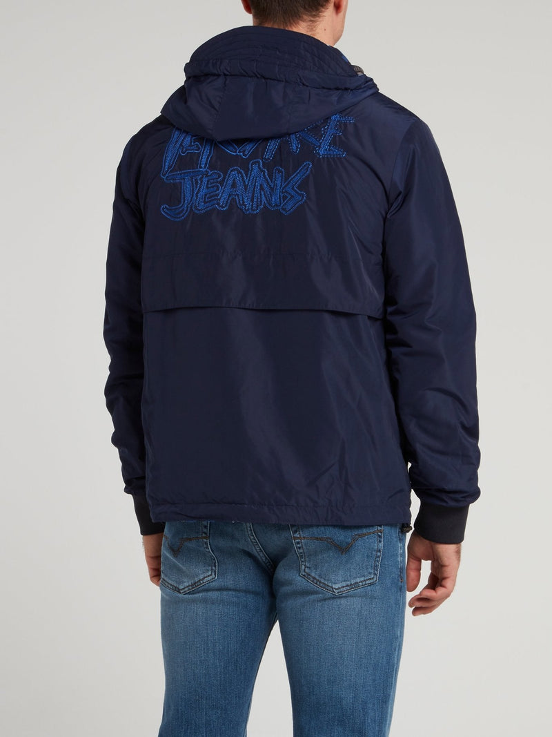 Navy Reversible Logo Jacket