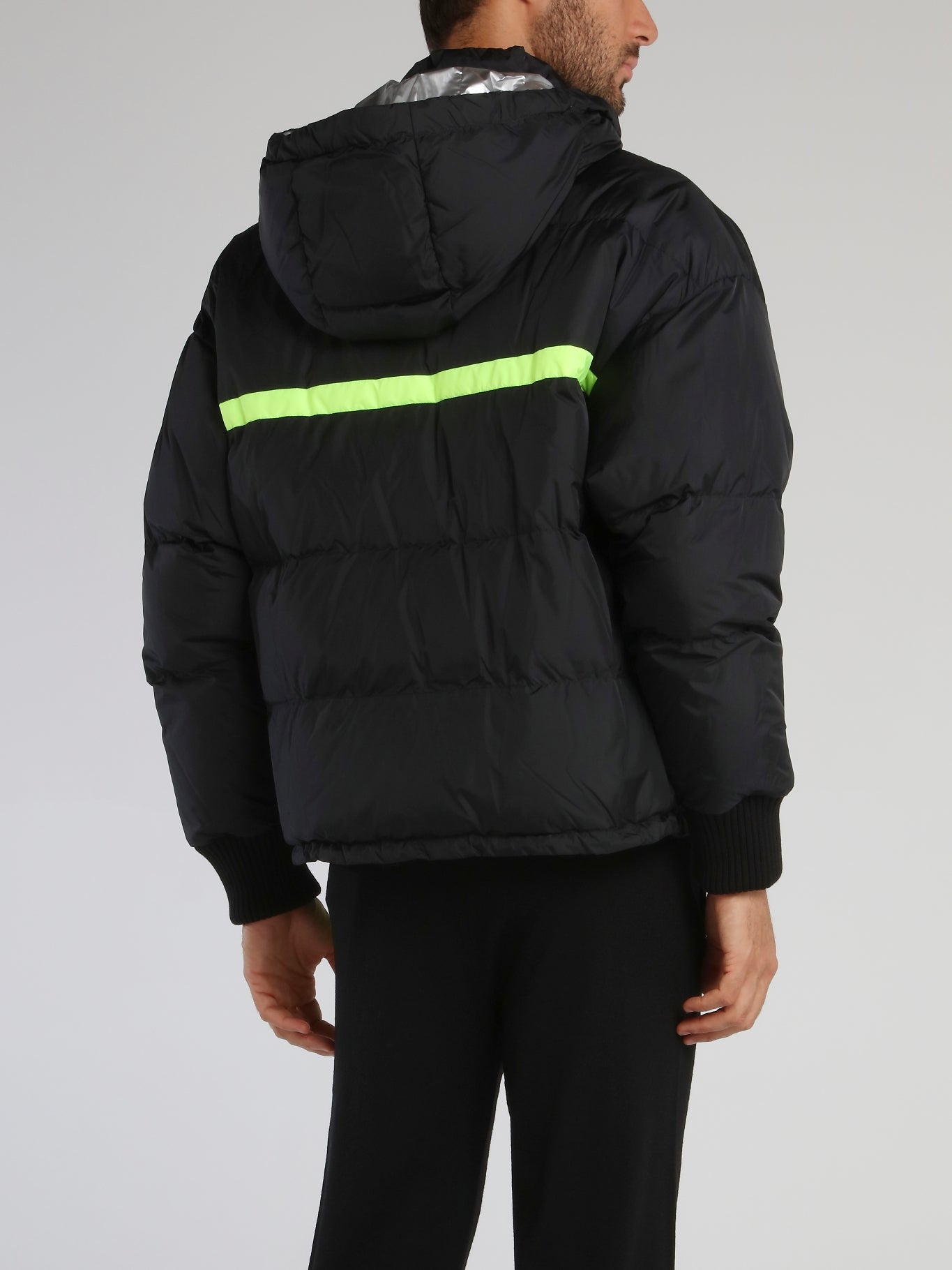 Black Logo Puffer Jacket