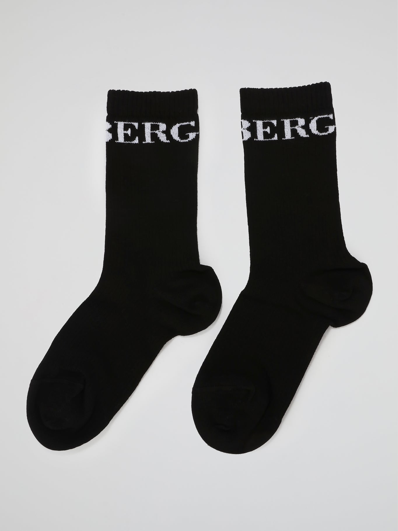 Black Classic Logo High Socks