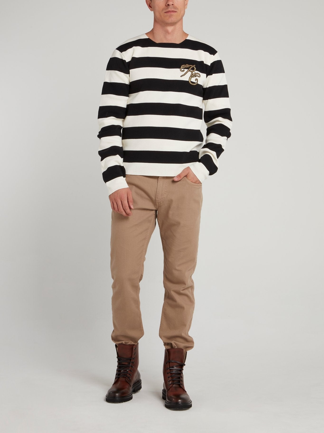 Striped Knit Pullover