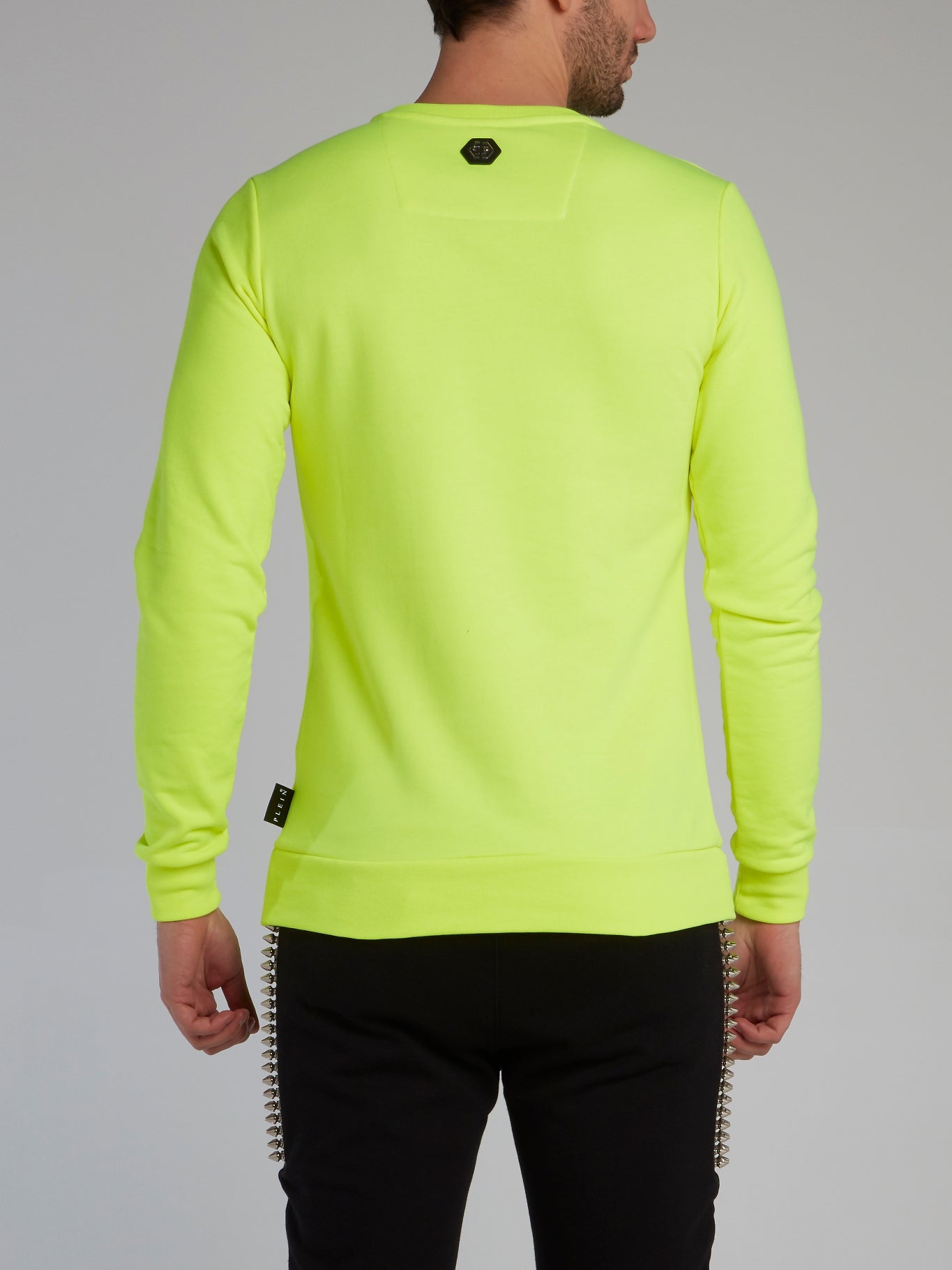 Neon Yellow Statement Crewneck Sweatshirt