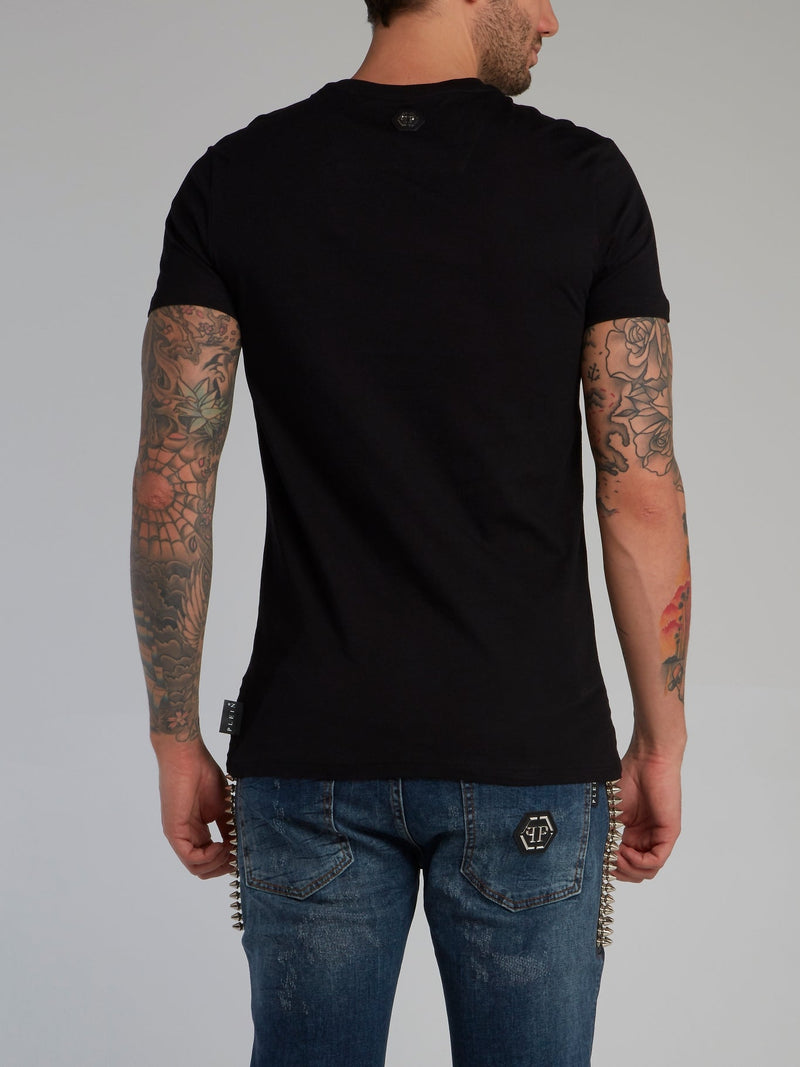 Black Classic Logo Crewneck T-Shirt