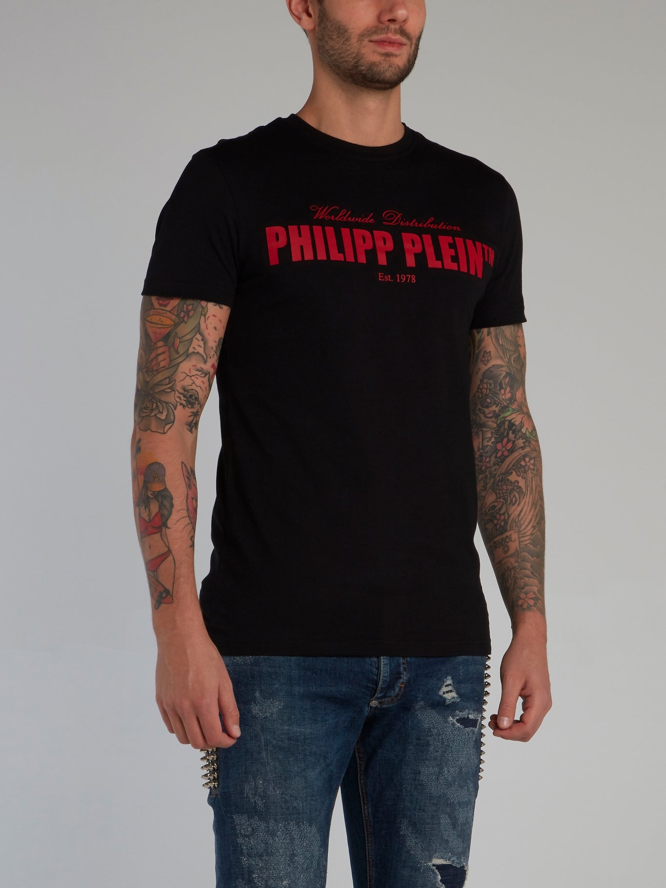 Black Classic Logo Cotton T-Shirt