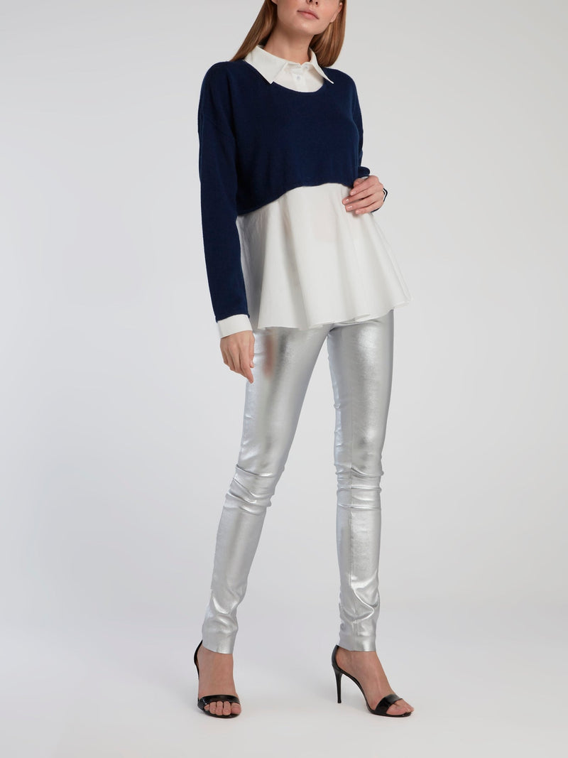 Metallic Stretch Leggings