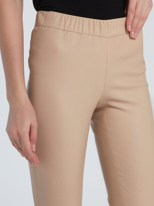 Beige Stretch Leggings