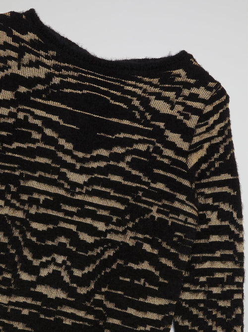 Tiger Effect Crewneck Sweater