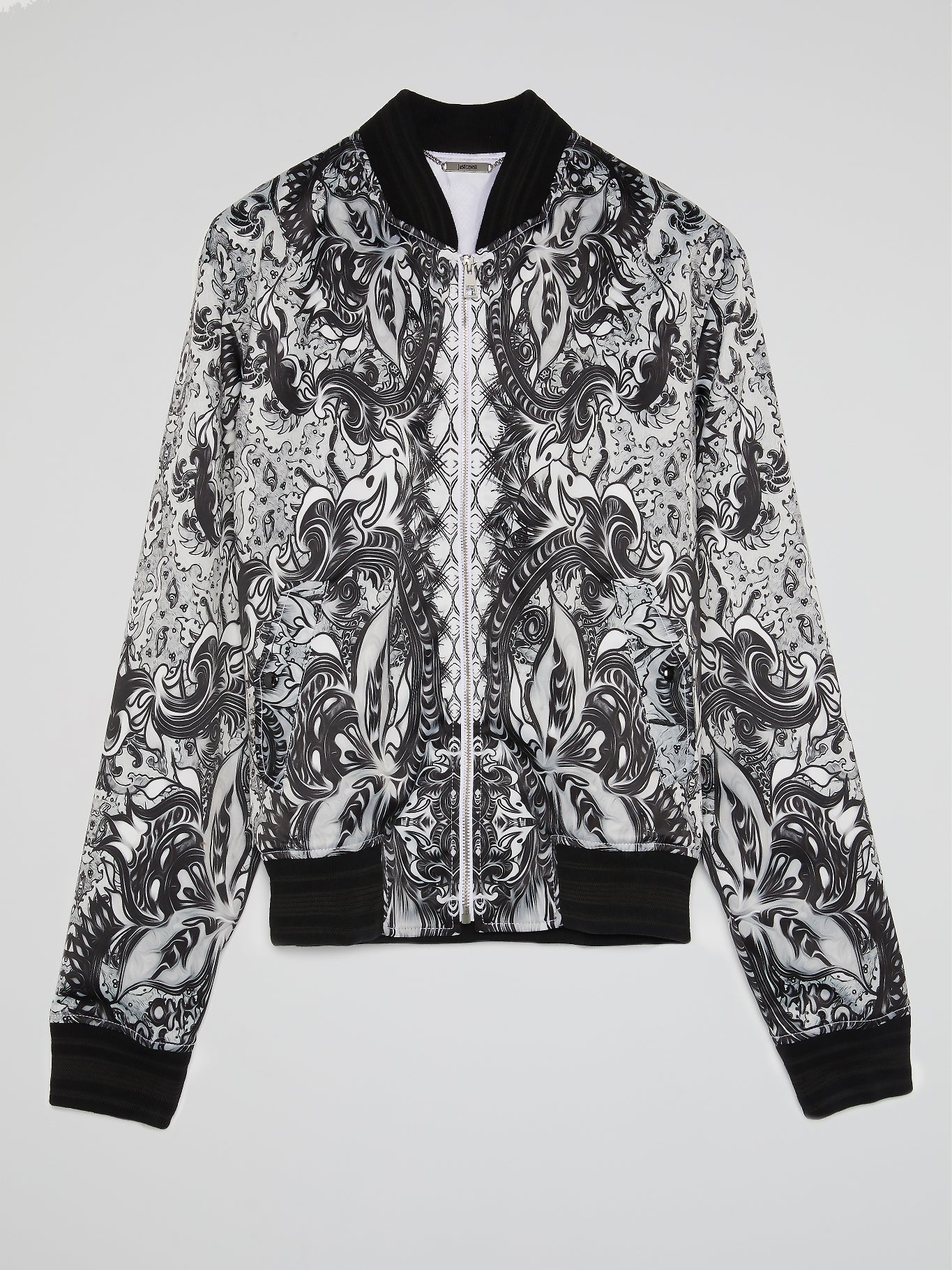 Baroque Print Bomber Jacket