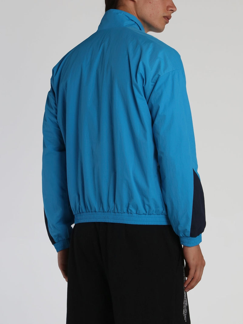 Blue Retro Windbreaker