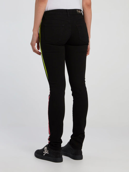 Gothic Plein Black Skinny Jeans