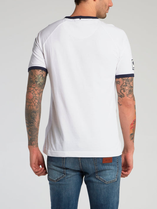 Pretty Green x Umbro White Contrast Trim T-Shirt