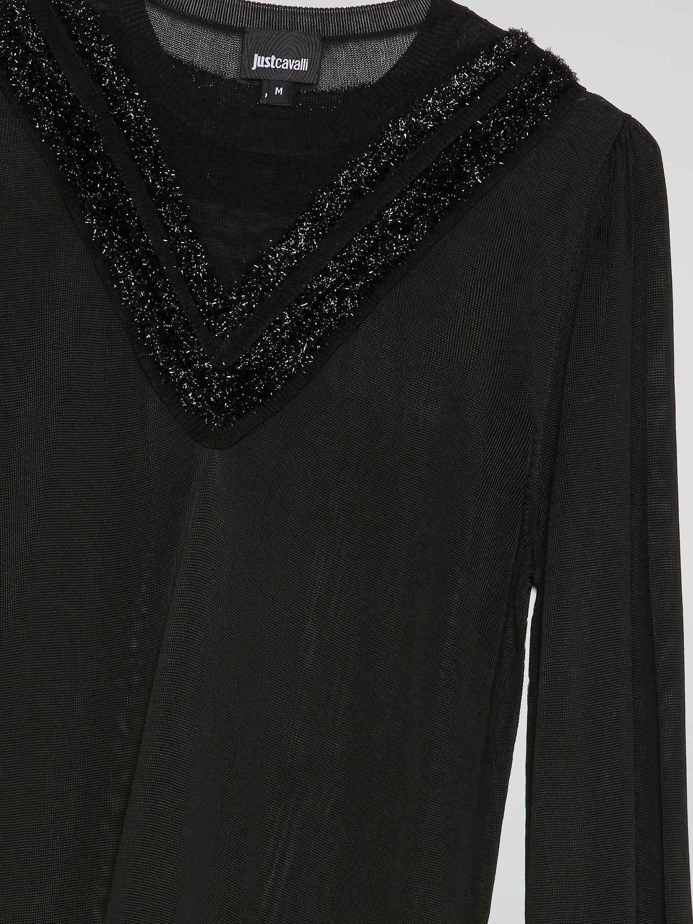 Black Drawstring Long Sleeve Top