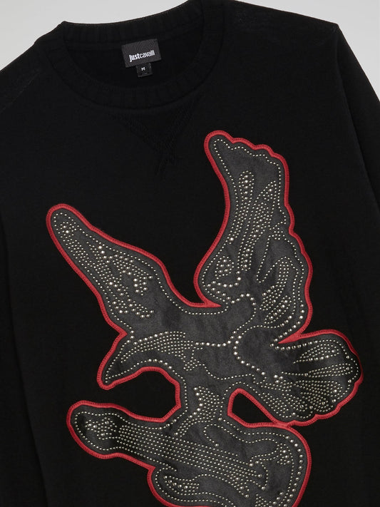 Black Eagle Embroidered Sweatshirt