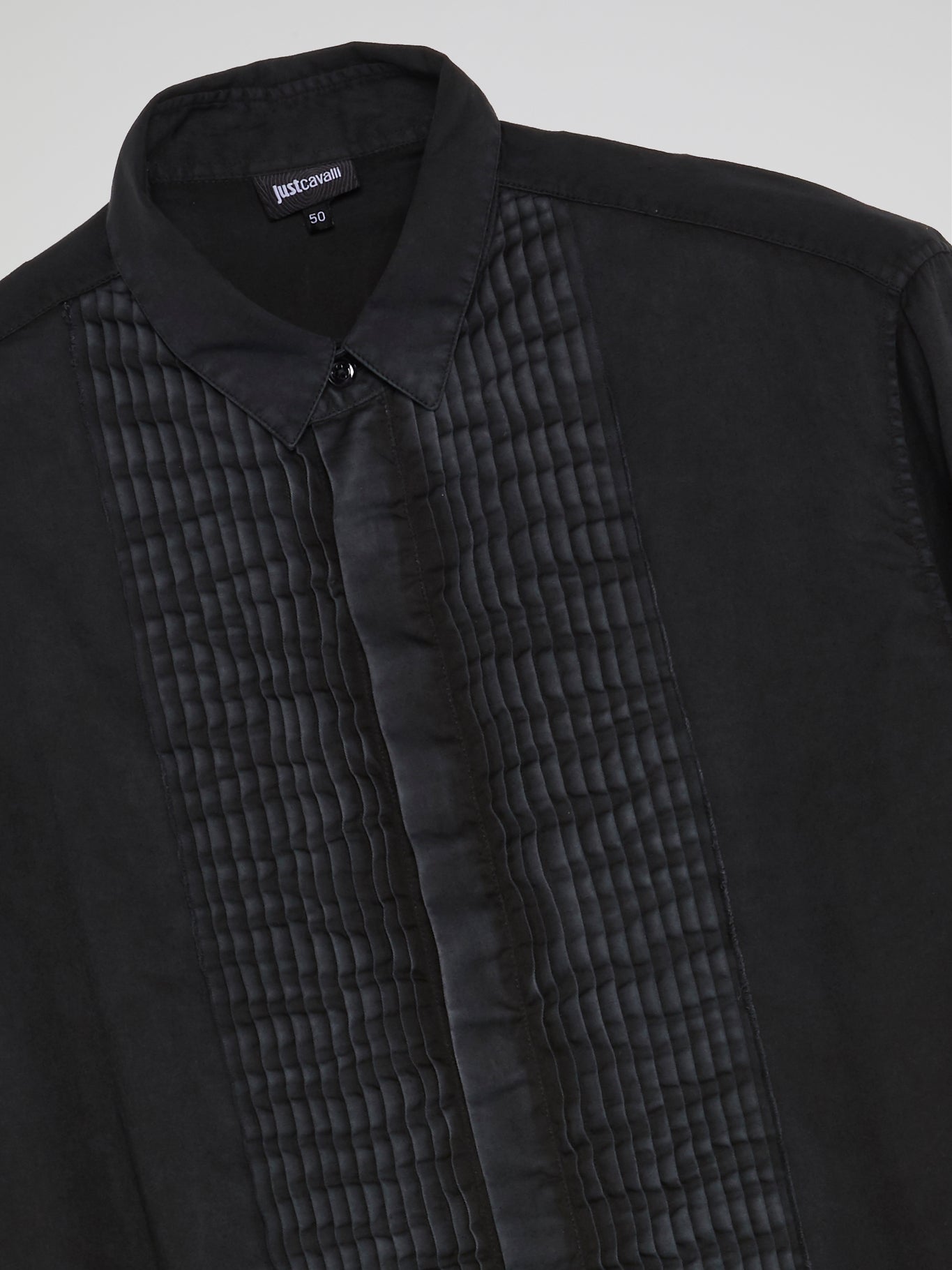 Black Accordion Bib Shirt