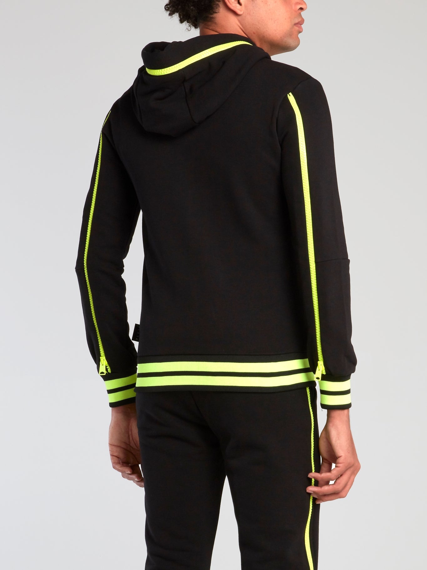 Neon Stripe Trim Sweatshirt