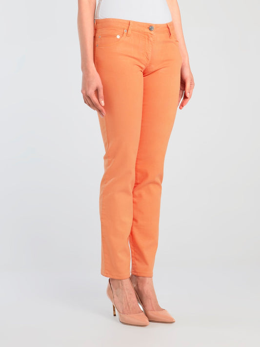 Orange Slim Fit Jeans