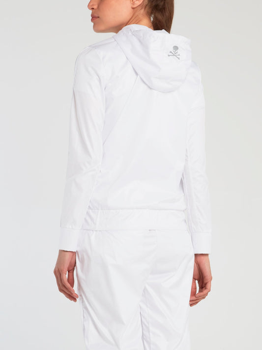 White Nylon Track Jacket