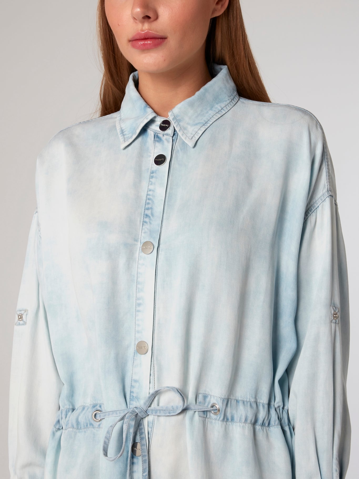 Acid Wash Tencel Shirt Dress