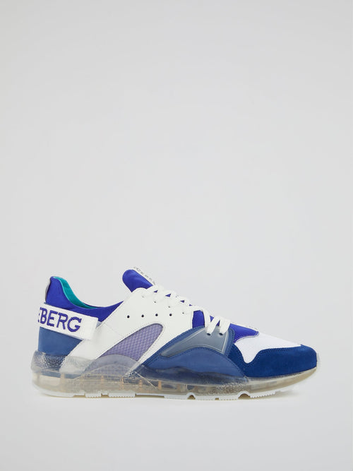 Blue Clear Sole Sneakers