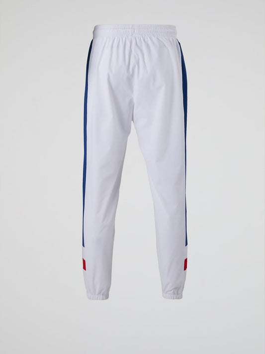 Vecoli White Drawstring Track Pants