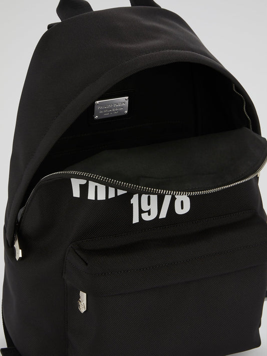 Black Classic Logo Backpack