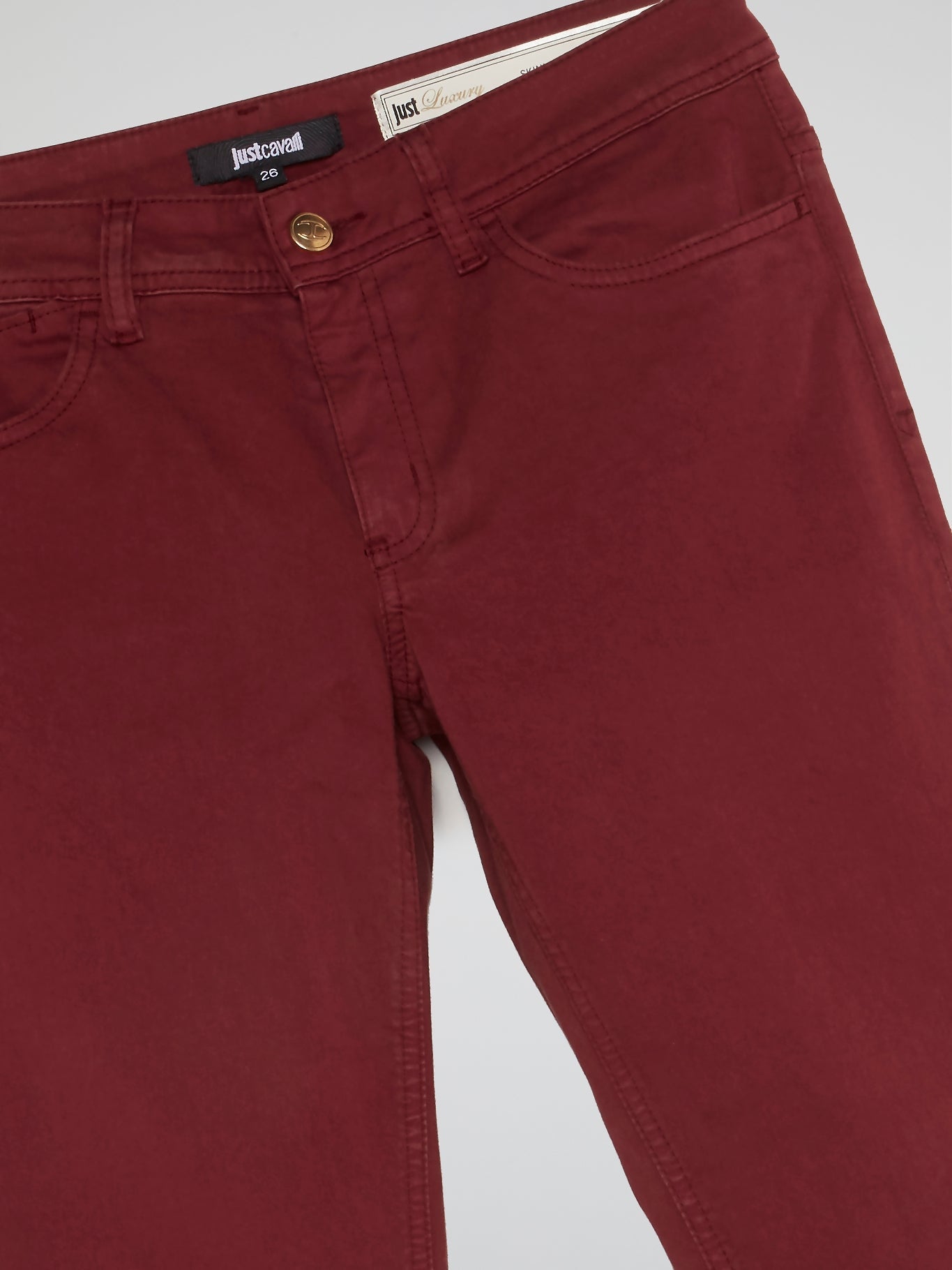 Burgundy Slim Fit Trousers