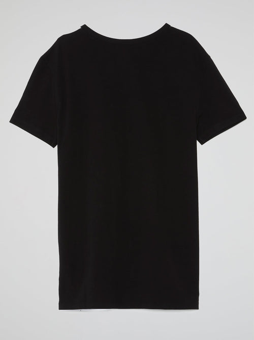 Printed Colour Block T-Shirt