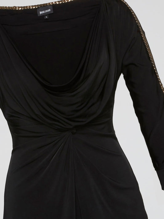 Black Cowl Neck Dress