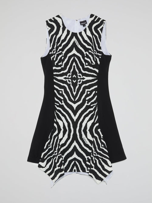 Animal Print Sleeveless Mini Dress