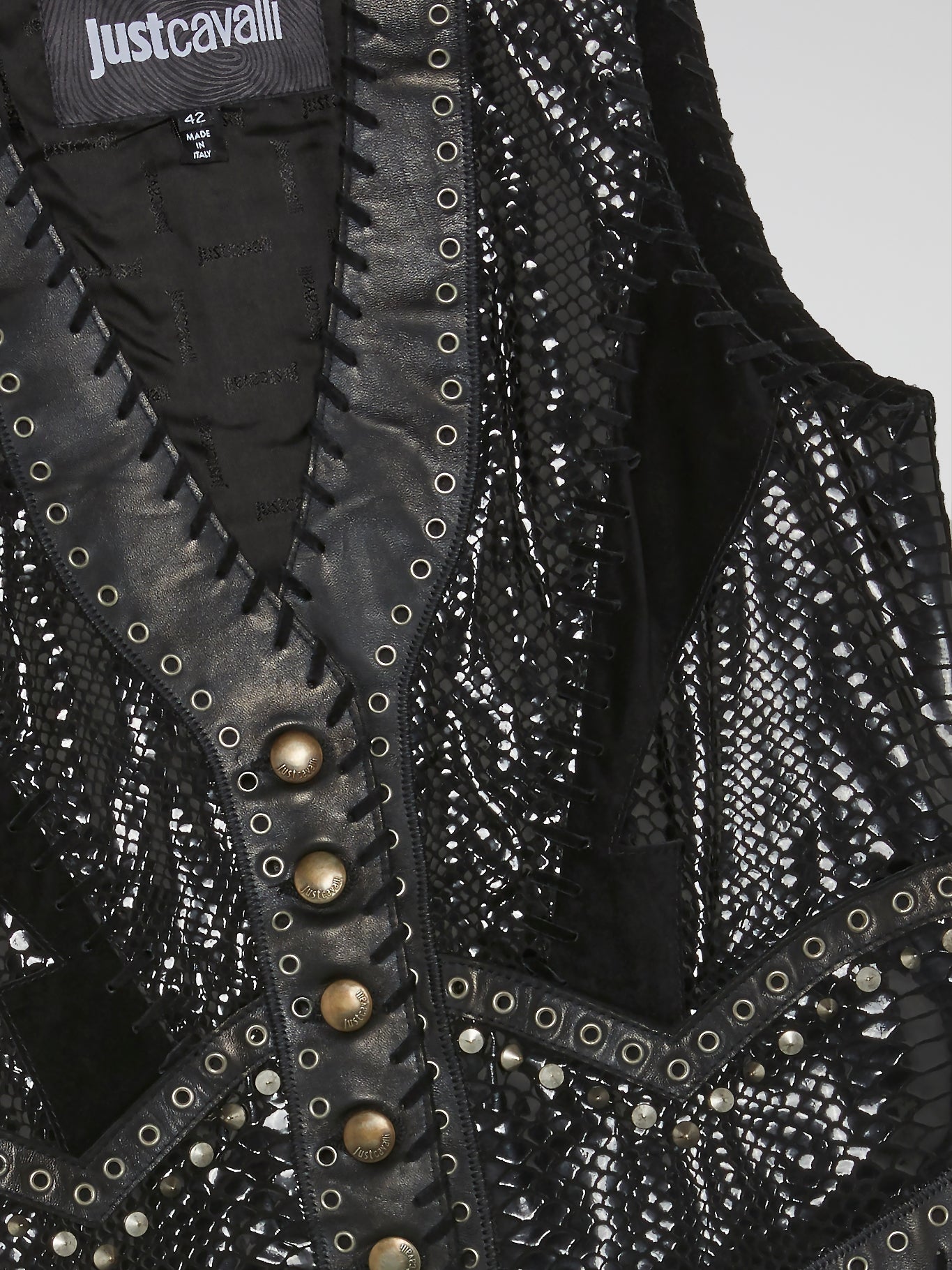 Black Snake Effect Vest