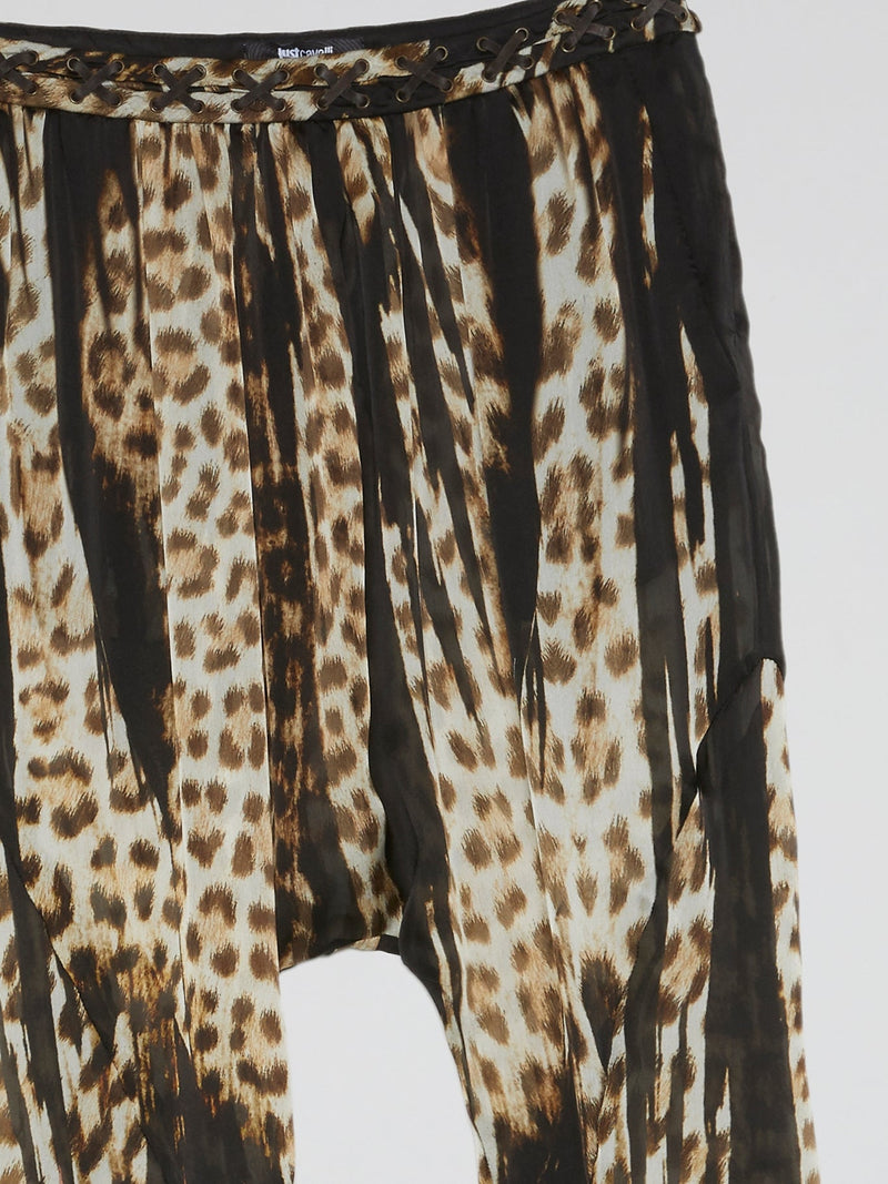 Leopard Print Harem Pants