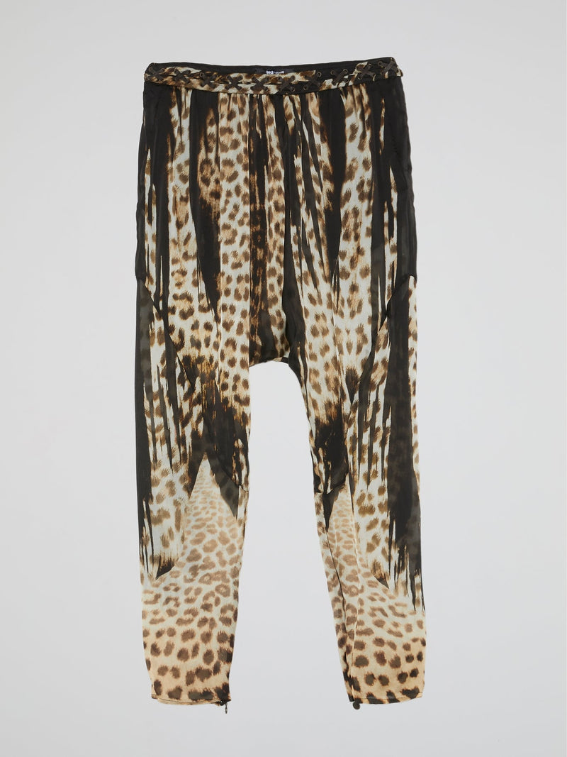 Leopard Print Harem Pants