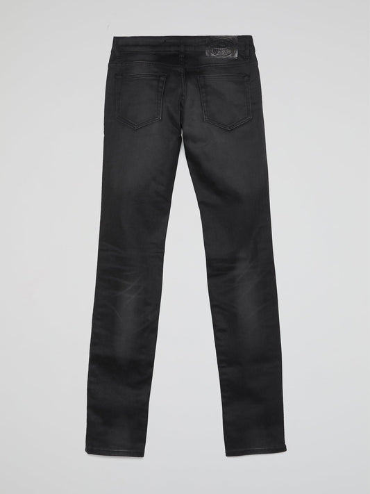 Black Straight Leg Jeans